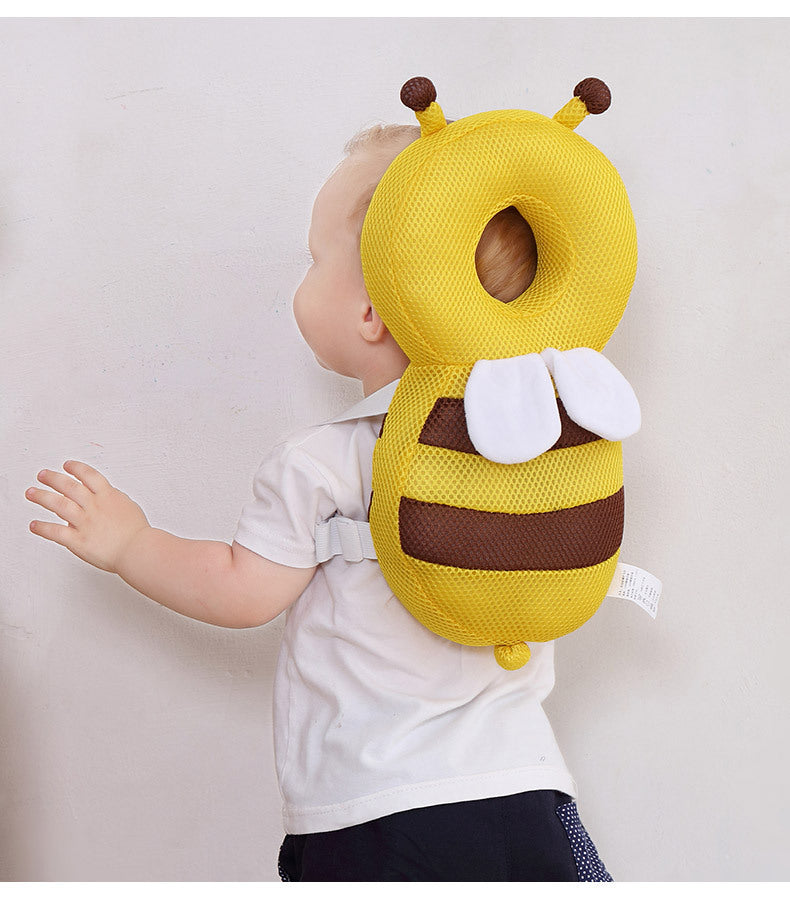 Head Back Protector Baby Protect Pillow Learn Walk Head Protector  Cushion Anti Fall Backward Cap Carry Cartoon Kids Safe Bibi