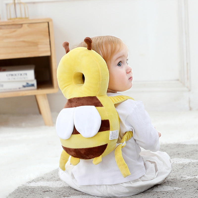 Head Back Protector Baby Protect Pillow Learn Walk Head Protector  Cushion Anti Fall Backward Cap Carry Cartoon Kids Safe Bibi