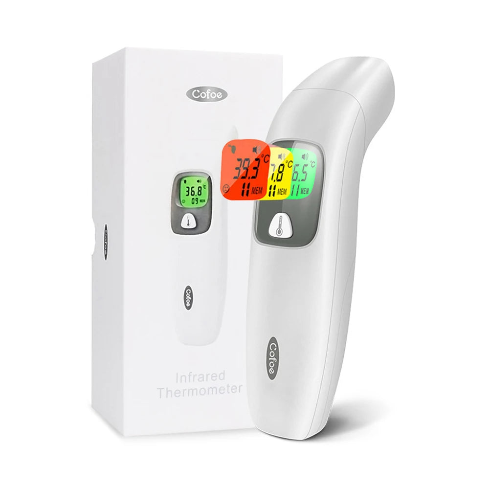 Cofoe Digital Forehead Thermometer Forehead Ear Non-Contact Medical Termometro Baby/Adult Temperature Measure  FASTSHIPPING