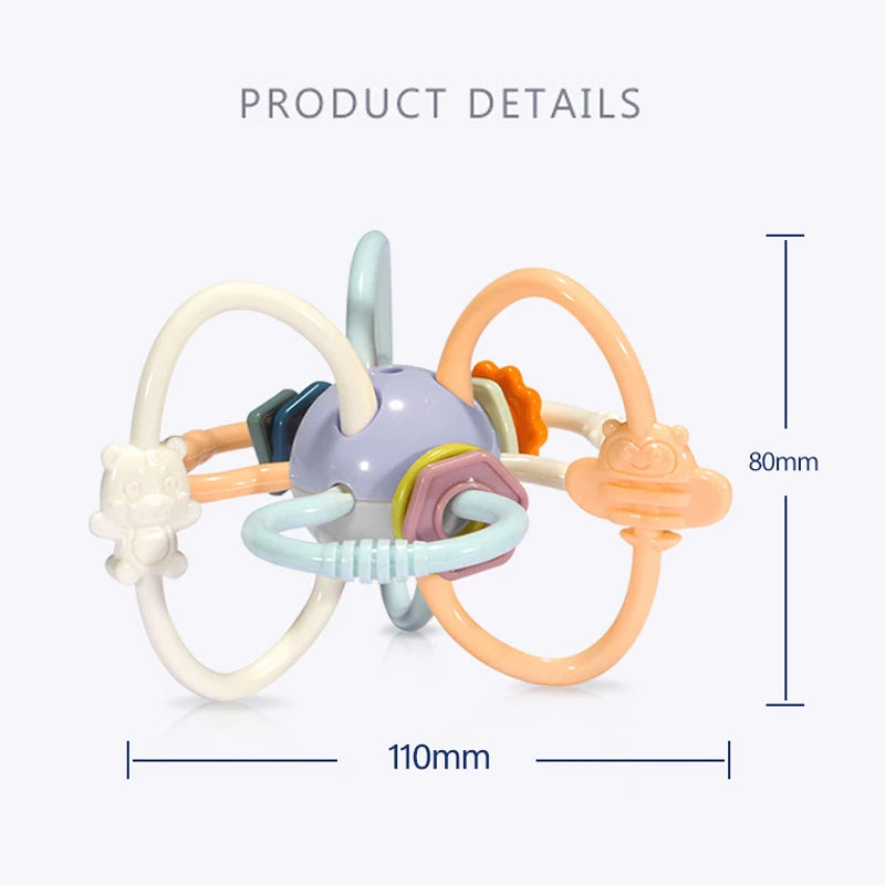 Baby Development Toys 0 6 12 Months Sensory Baby Teether Rattle Educational Baby Toys Soft Teething Toys Games For Babies 1 Year