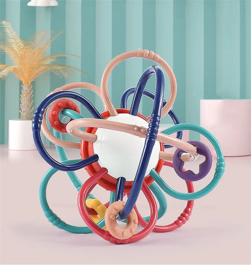 Baby Development Toys 0 6 12 Months Sensory Baby Teether Rattle Educational Baby Toys Soft Teething Toys Games For Babies 1 Year