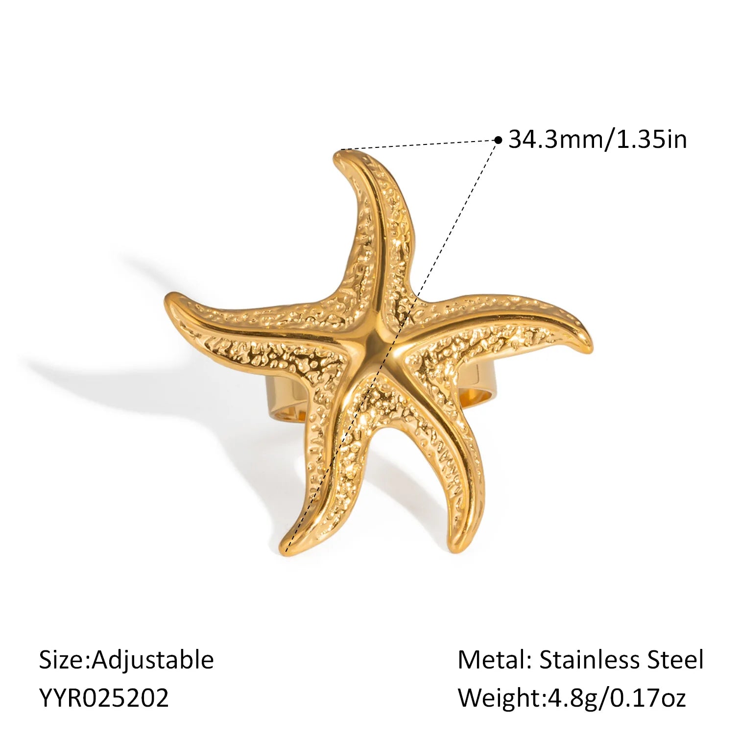 2025 Summer Gold Color Stainless Steel Shell Starfish Crab Drop Earrings For Women Beach Ocean Hoop Drop Stud