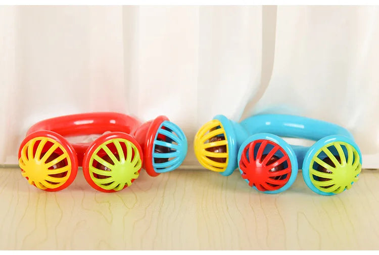 1-4PCS Baby Hand Rattle Ball Toy Newborn Grasping Hand Bell Sensory Toy Kids Safety Materials Toys for 0-24 Months Baby Children