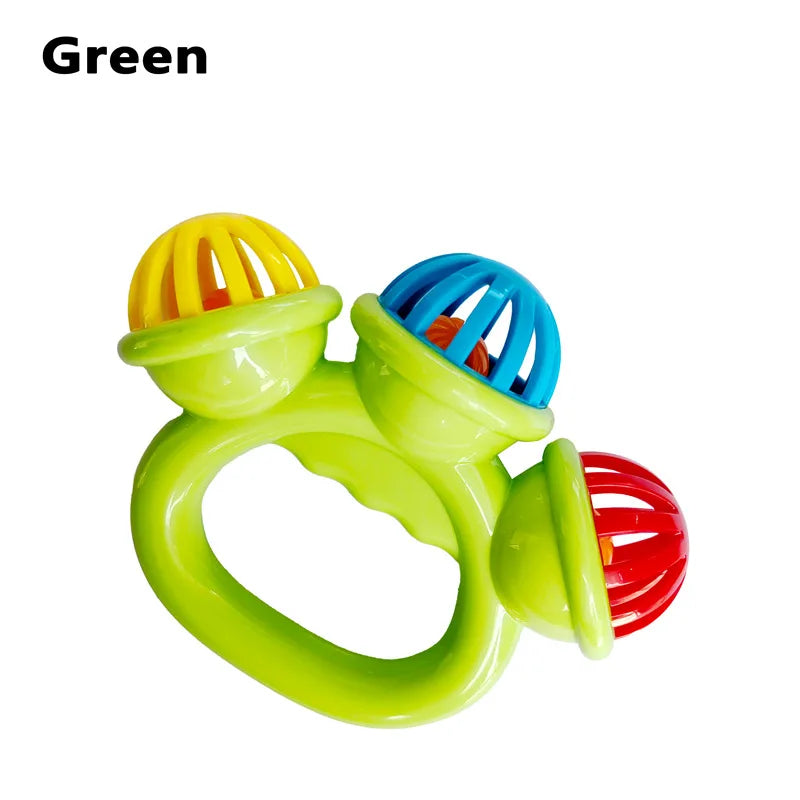 1-4PCS Baby Hand Rattle Ball Toy Newborn Grasping Hand Bell Sensory Toy Kids Safety Materials Toys for 0-24 Months Baby Children