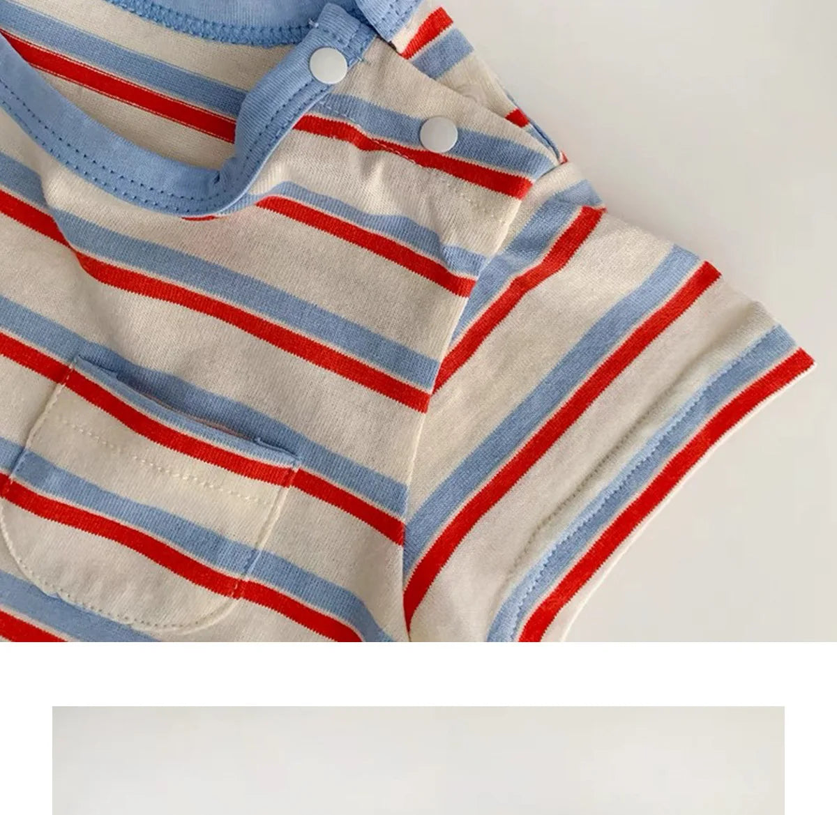 Summer New Baby Short Sleeve Striped Romper Newborn Toddler Cotton Casual Jumpsuit Infant Boy Girl Clothes 0-24 Months