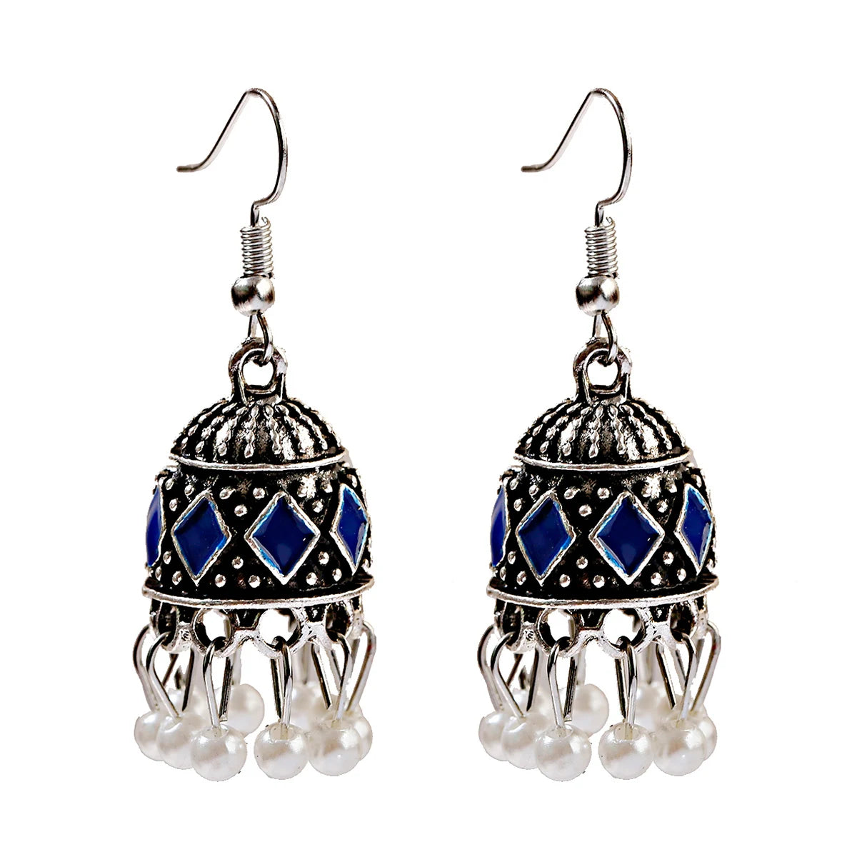 Pendientes Piercing Indian Jewelry Jhumka Tassel Earrings Women Accessories Kolczyki Silver Color Earring Trendy Party Ear rings