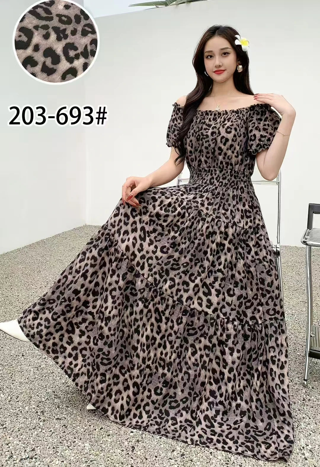 THHONE Vestidos Robe Maxi Long Dress Women Summer Indian Clothes Bohemian Cotton Linen Floral Short Sleeve Korean Style Casual