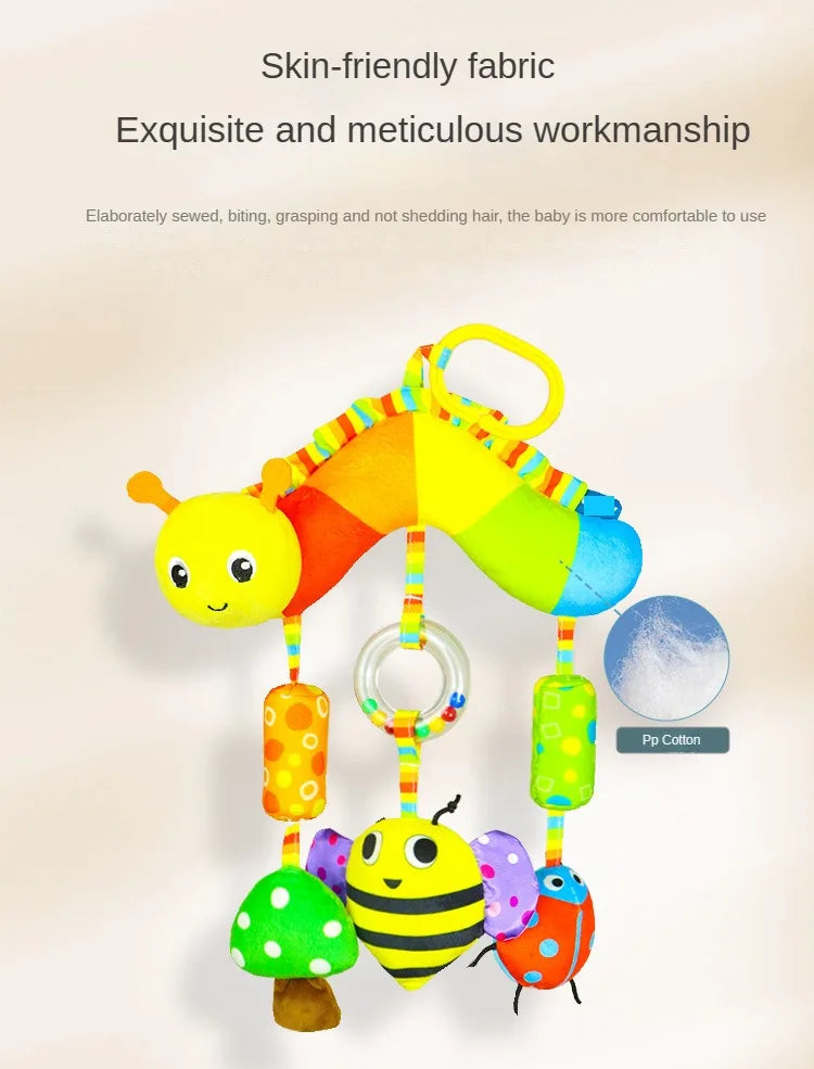 Baby Toys for 0 3 6 12 Months Rainbow Activity Plush Animal Stroller Hanging Toy for Baby Car Seat Crib Travel Sensory Baby Toys