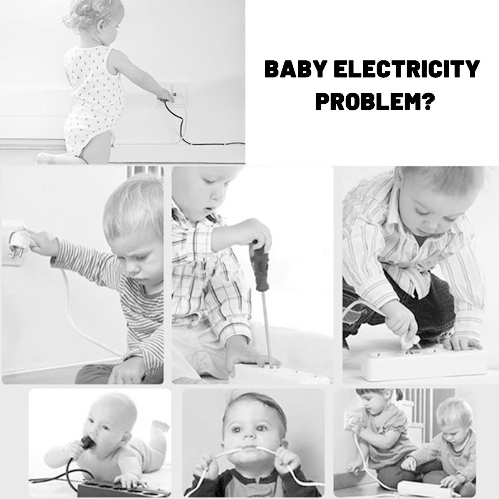 White Electrical Safety Socket Protective Cover Baby Care Safe Guard Protection Children Anti Electric Shock Rotate Protectors