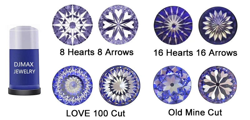 Premium 0.5-2ct Moissanite Diamond Stud Earrings for Women Orginal 925 Sterling Silver Screw Back Women Moissanite Earring 2025