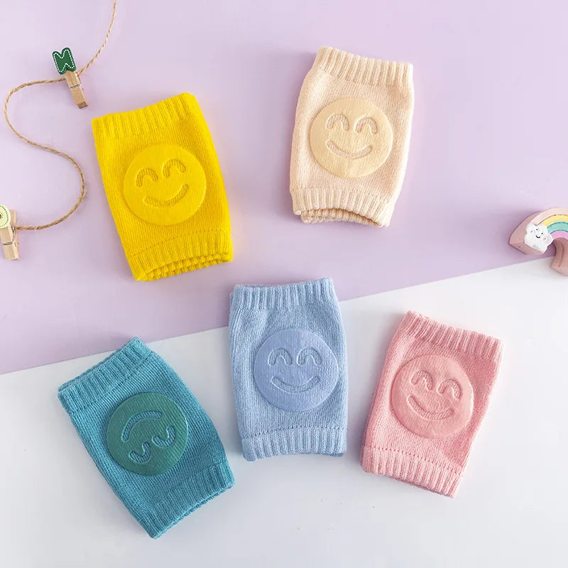 Baby Accessories Knee Pads Leg Warmer Gaiter Safety Smile Girl Boy Kids Crawling Elbow Kneepad Slips Toddlers Protector Infant