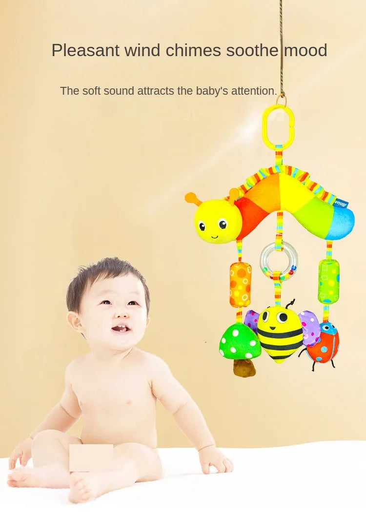 Baby Toys for 0 3 6 12 Months Rainbow Activity Plush Animal Stroller Hanging Toy for Baby Car Seat Crib Travel Sensory Baby Toys