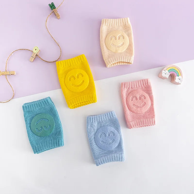 Baby Accessories Knee Pads Leg Warmer Gaiter Safety Smile Girl Boy Kids Crawling Elbow Kneepad Slips Toddlers Protector Infant