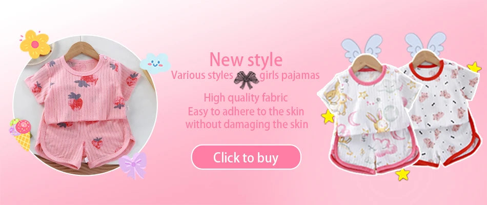 Summer cotton cartoon casual childrens set Baby Clothes girl girl boy T-shirt+shorts 2 pieces of 0-4-year-old childrens clothing