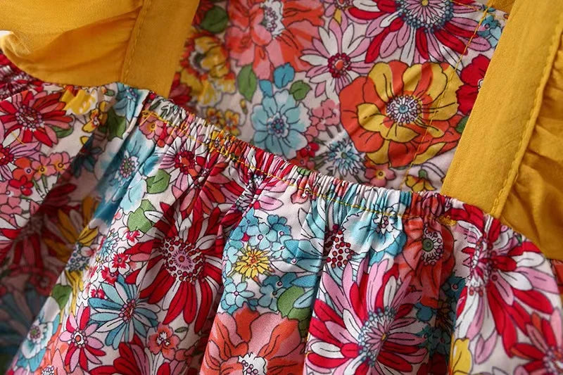 Baby Summer Skirt Set Baby Girl Clothes 0-2 Years Old Infant Plaid Suspender Dress Hat Two-piece Set Baby's Sets