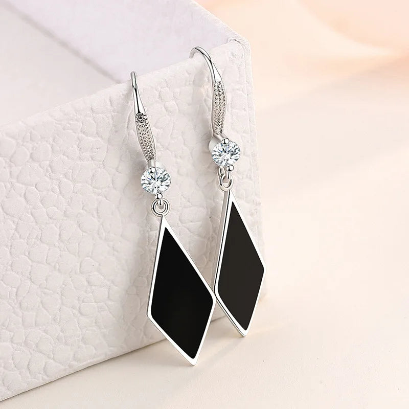 New 925 Sterling Silver Heart Hoop Earrings Stud Earrings Silver Women Star Butterfly Earrings for Women Jewelry Gift E523