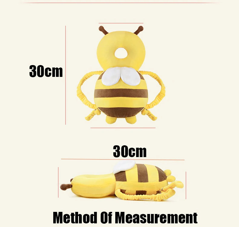 Head Back Protector Baby Protect Pillow Learn Walk Head Protector  Cushion Anti Fall Backward Cap Carry Cartoon Kids Safe Bibi