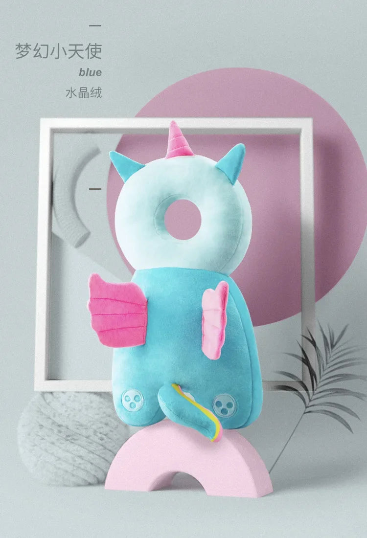 1-3T Toddler Baby Head Protector Safety Pad Cushion Back Prevent Injured Angel Bee Cartoon Security Pillows Protective Headgear