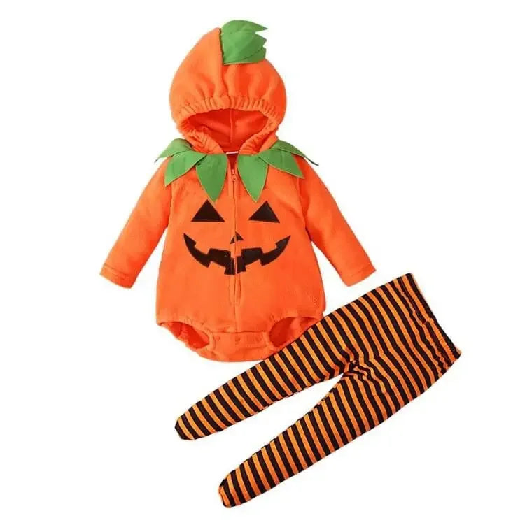 2025 Cosplay Baby Girls Boys Halloween Clothes Sets Long Sleeve Fleece Zipper Hooded Romper Jacket Autumn Baby Girl Outfit New