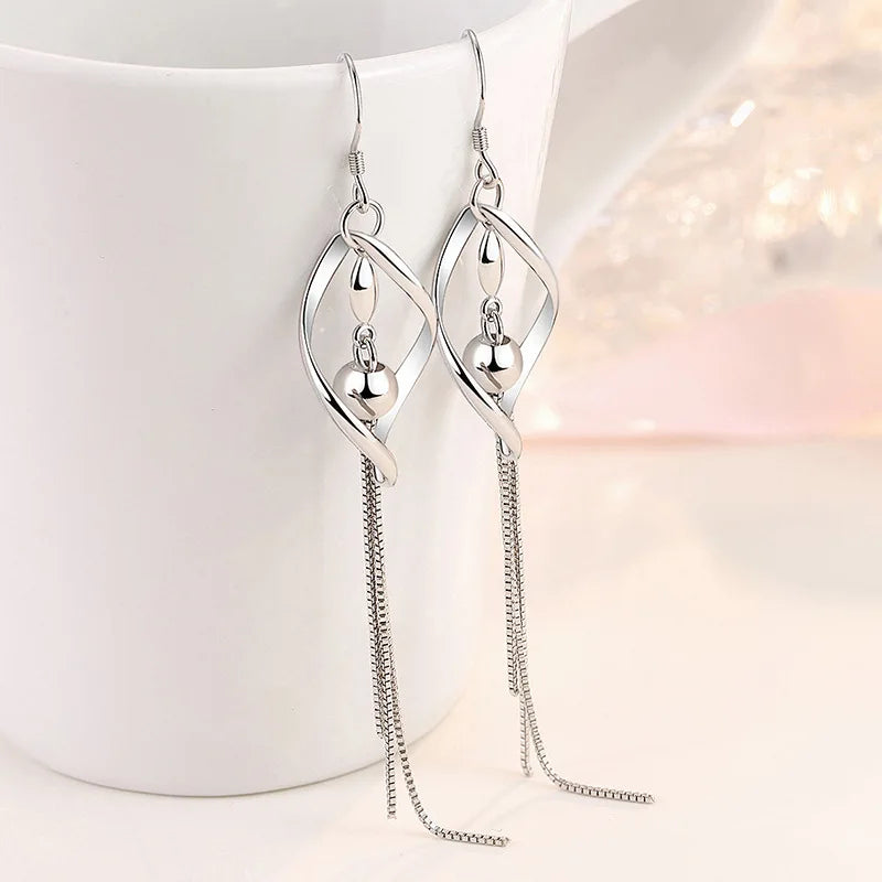 New 925 Sterling Silver Heart Hoop Earrings Stud Earrings Silver Women Star Butterfly Earrings for Women Jewelry Gift E523