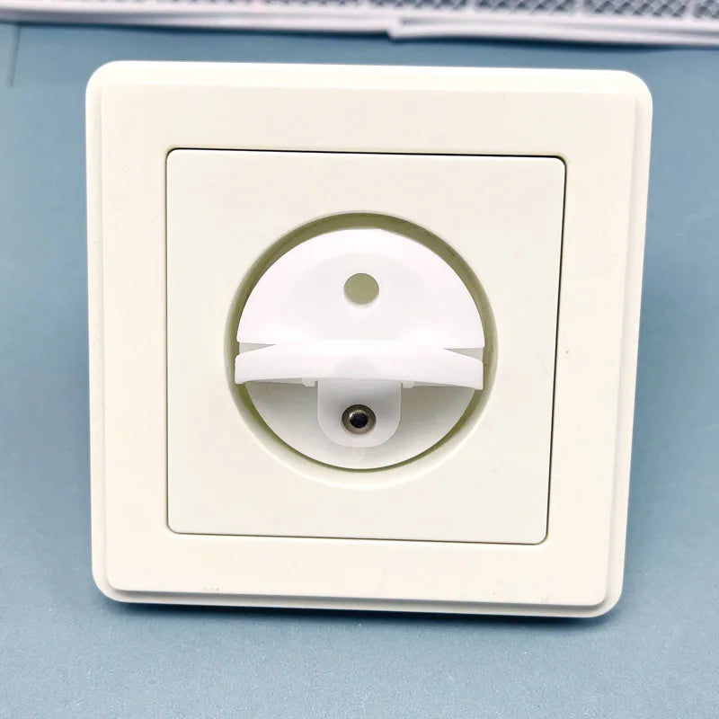 White Electrical Safety Socket Protective Cover Baby Care Safe Guard Protection Children Anti Electric Shock Rotate Protectors