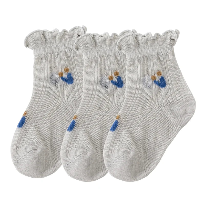 3Pair/lot New Newborn Baby Socks Summer Thin Casual Kids' Baby