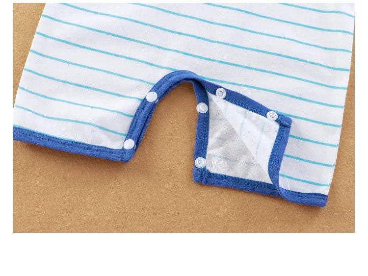 Summer Sleeveless Baby Rompers 0-2Y Striped Onesies for Newborn Baby Boy Infant Girl Striped Jumpsuit Baby Clothing