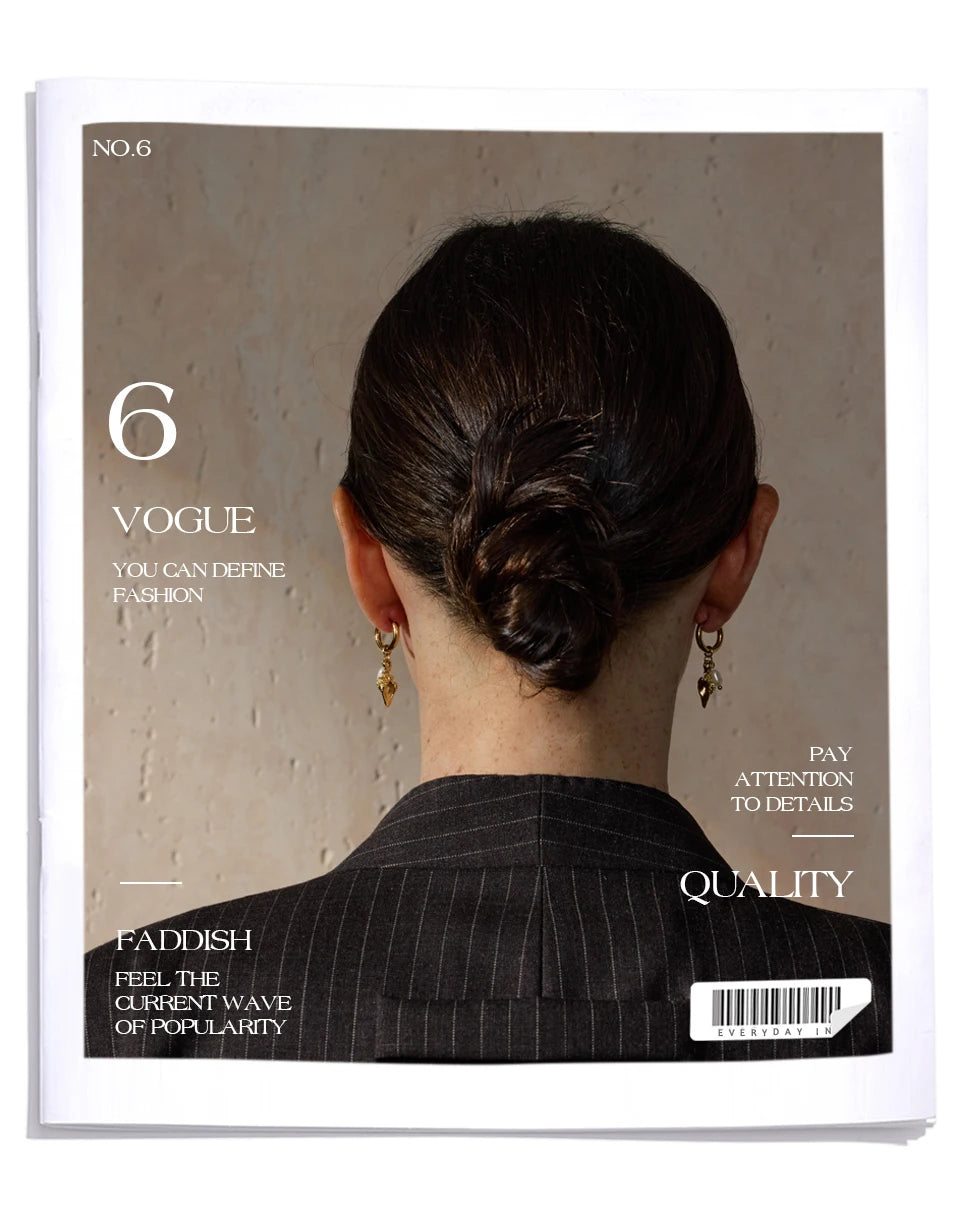 Yhpup Ocean Style Natural Pearl Conch Shell Starfish Drop Summer Hoop Earrings for Women Stainless Steel Holiday Daily Jewelry