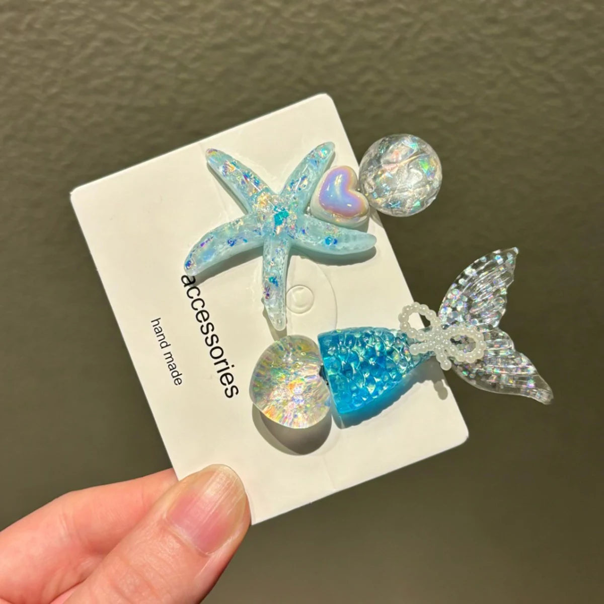 AWAYTR 2PCS Elegant Starfish Star Shell Hair Clips For Ladies Hairpins Summer Beach Holiday Party Barrettes Hair Accessories