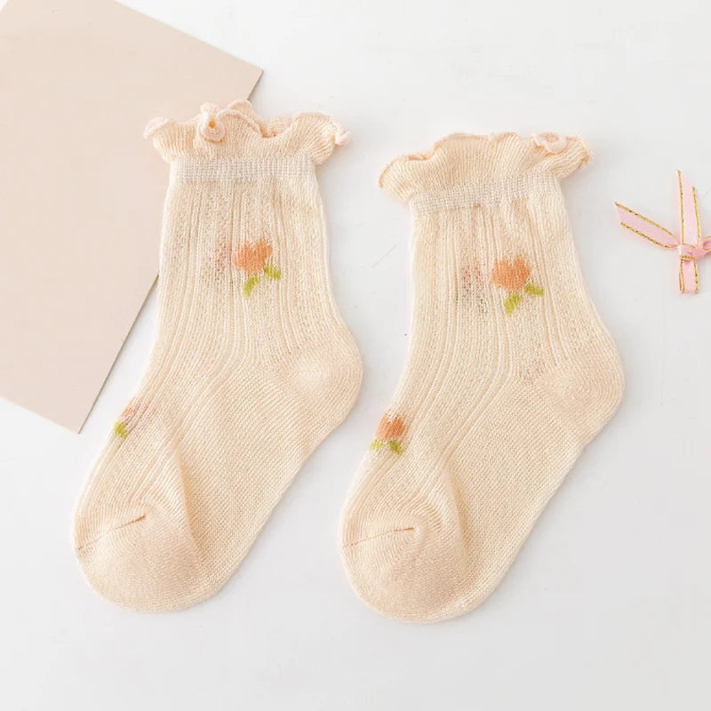 3Pair/lot New Newborn Baby Socks Summer Thin Casual Kids' Baby