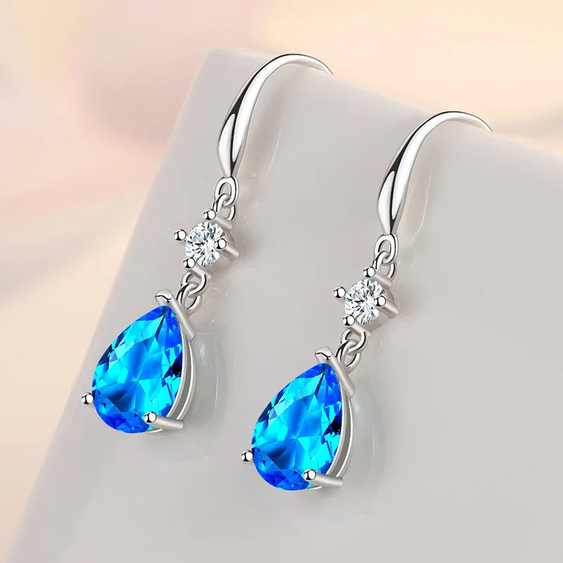New 925 Sterling Silver Heart Hoop Earrings Stud Earrings Silver Women Star Butterfly Earrings for Women Jewelry Gift E523