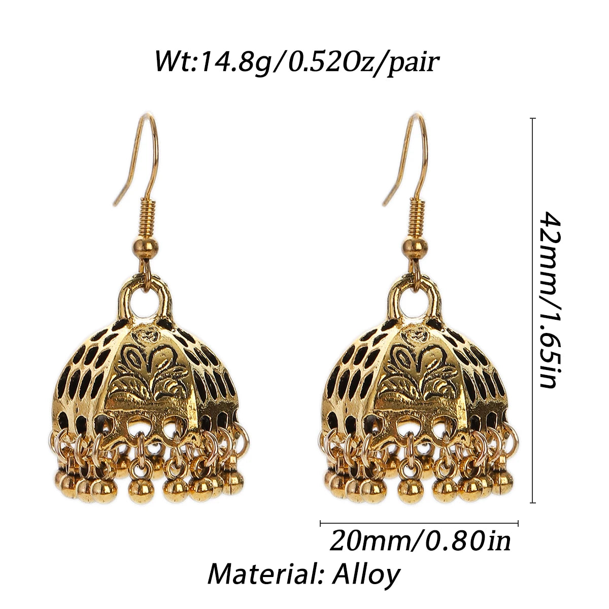 Pendientes Piercing Indian Jewelry Jhumka Tassel Earrings Women Accessories Kolczyki Silver Color Earring Trendy Party Ear rings