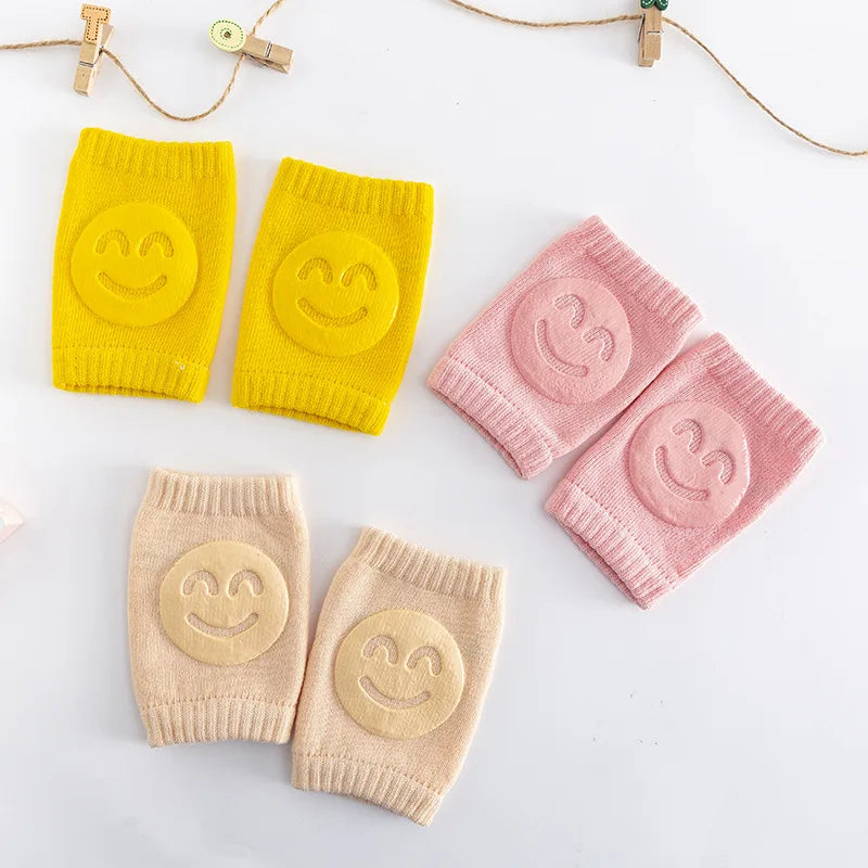 Baby Accessories Knee Pads Leg Warmer Gaiter Safety Smile Girl Boy Kids Crawling Elbow Kneepad Slips Toddlers Protector Infant