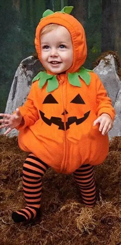 2025 Cosplay Baby Girls Boys Halloween Clothes Sets Long Sleeve Fleece Zipper Hooded Romper Jacket Autumn Baby Girl Outfit New