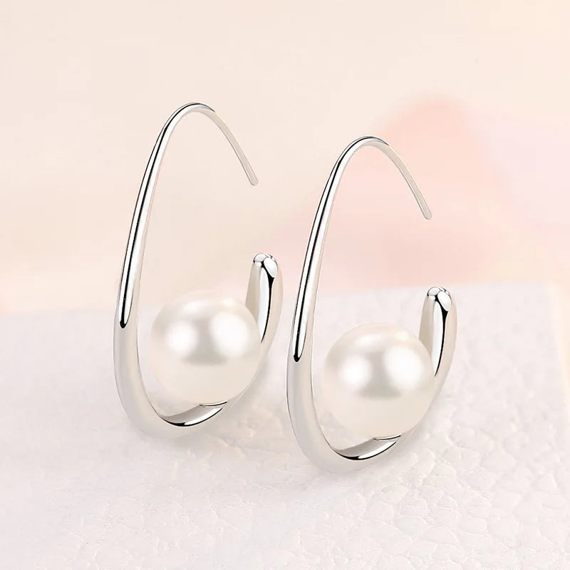 New 925 Sterling Silver Heart Hoop Earrings Stud Earrings Silver Women Star Butterfly Earrings for Women Jewelry Gift E523