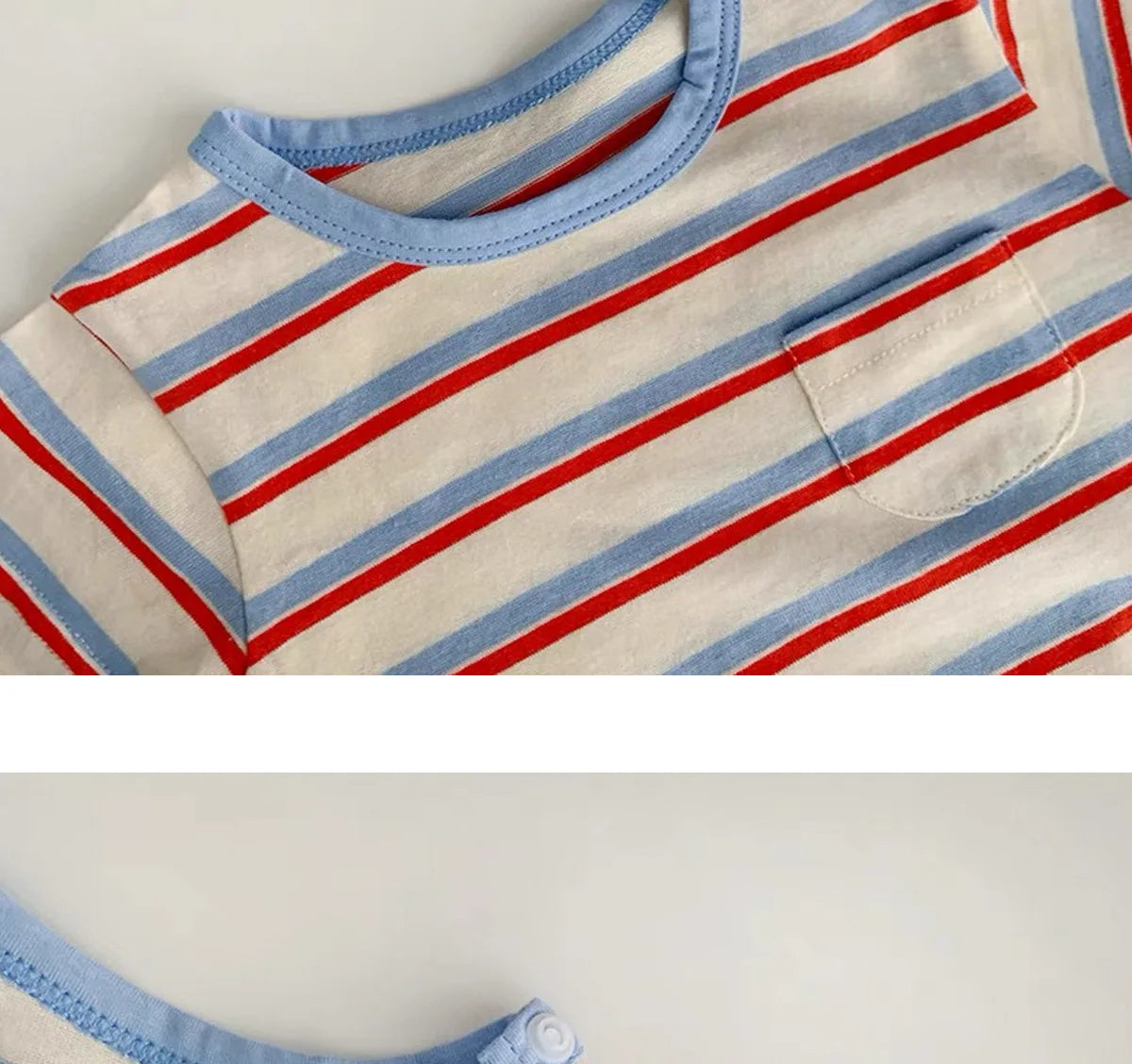 Summer New Baby Short Sleeve Striped Romper Newborn Toddler Cotton Casual Jumpsuit Infant Boy Girl Clothes 0-24 Months