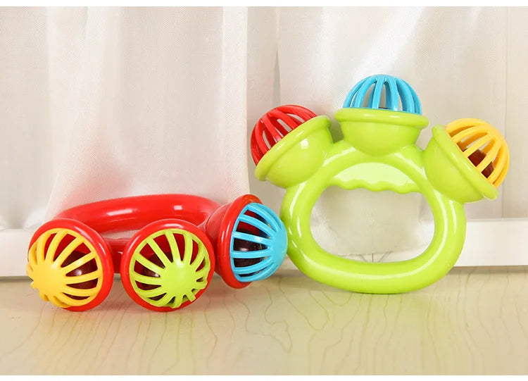 1-4PCS Baby Hand Rattle Ball Toy Newborn Grasping Hand Bell Sensory Toy Kids Safety Materials Toys for 0-24 Months Baby Children