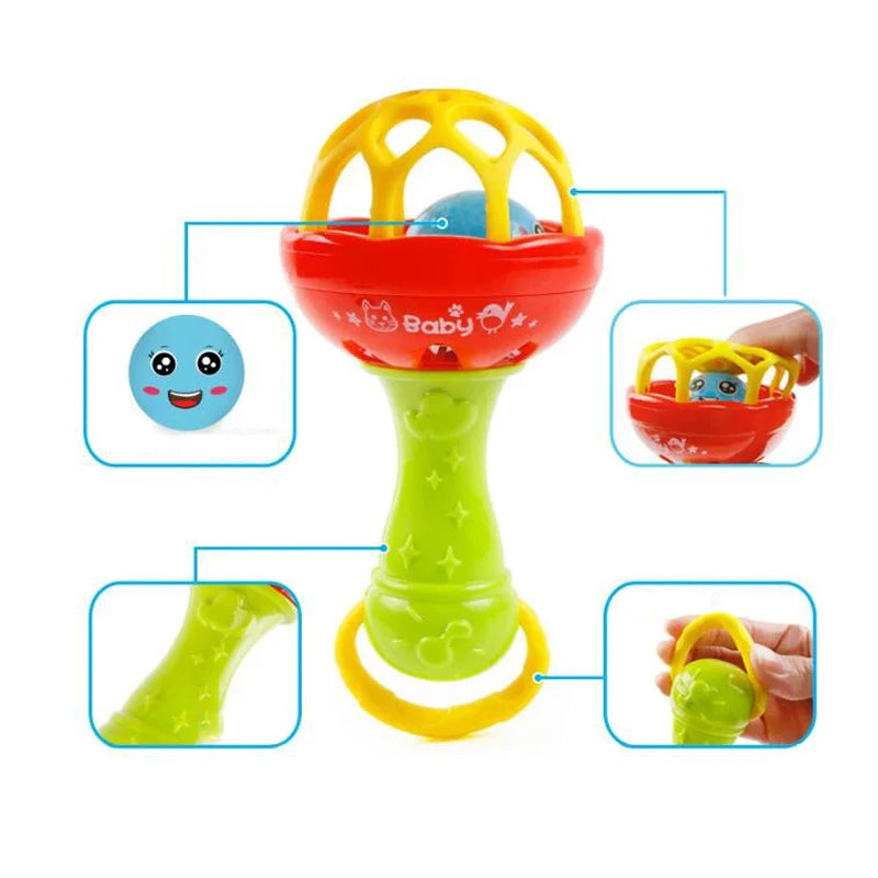 Baby Development Toys 0 6 12 Months Sensory Baby Teether Rattle Educational Baby Toys Soft Teething Toys Games For Babies 1 Year
