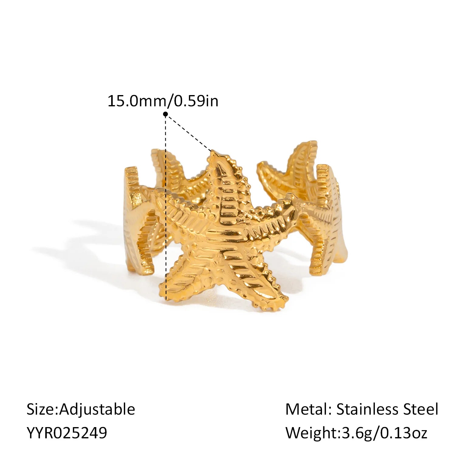 2025 Summer Gold Color Stainless Steel Shell Starfish Crab Drop Earrings For Women Beach Ocean Hoop Drop Stud