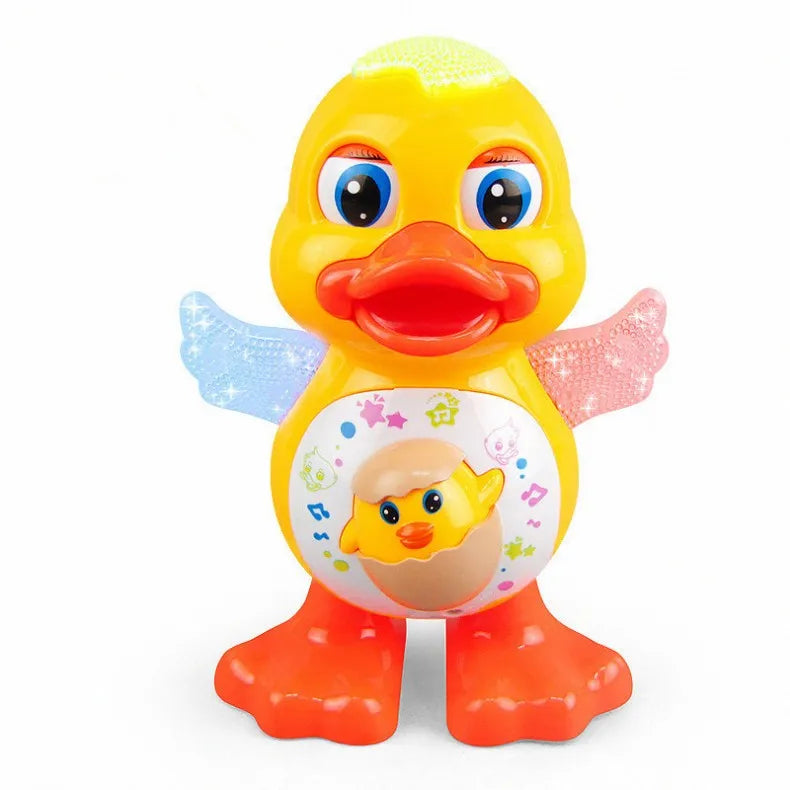 Electric Dancing Duck Toy Interactive Musical Animal with Flashing Lights Educational Gift for Kids