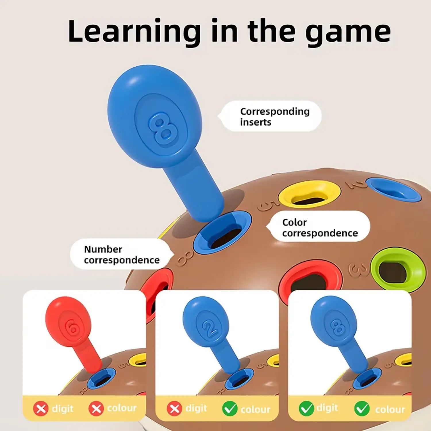 Hedgehog Montessori Baby Toys Hand-eye Coordination Fine Motor Training Develop Concentration Children Sensory Educational Toy