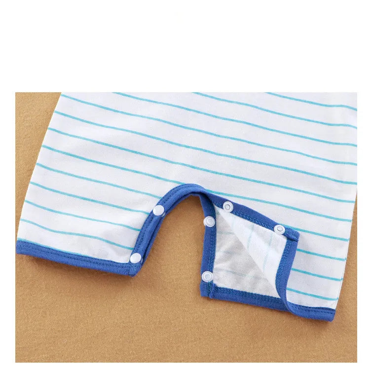 Summer Sleeveless Baby Rompers 0-2Y Striped Onesies for Newborn Baby Boy Infant Girl Striped Jumpsuit Baby Clothing