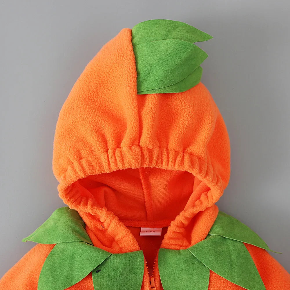2025 Cosplay Baby Girls Boys Halloween Clothes Sets Long Sleeve Fleece Zipper Hooded Romper Jacket Autumn Baby Girl Outfit New