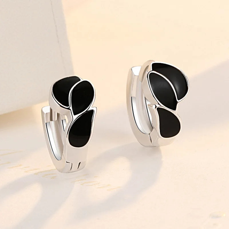 New 925 Sterling Silver Heart Hoop Earrings Stud Earrings Silver Women Star Butterfly Earrings for Women Jewelry Gift E523