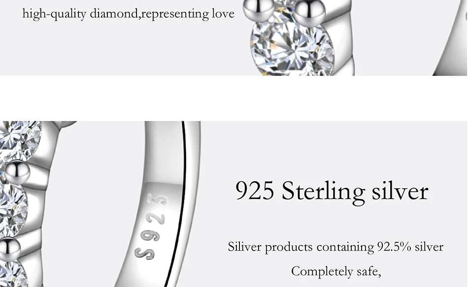 PERMANY 1CT Full Moissanite Earrings for Women S925 Pure Silver Laboratory Certified Cultivation Diamond Luxury Party Jewelry