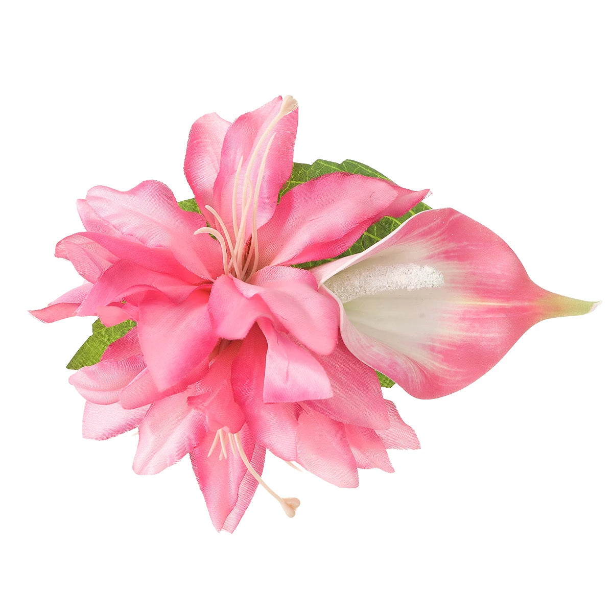 AWAYTR Elegant Bohemian Flower Small Hair Clips Faux Flower Side Pins Hairpin Vacation Beach Hair Accessories for Women