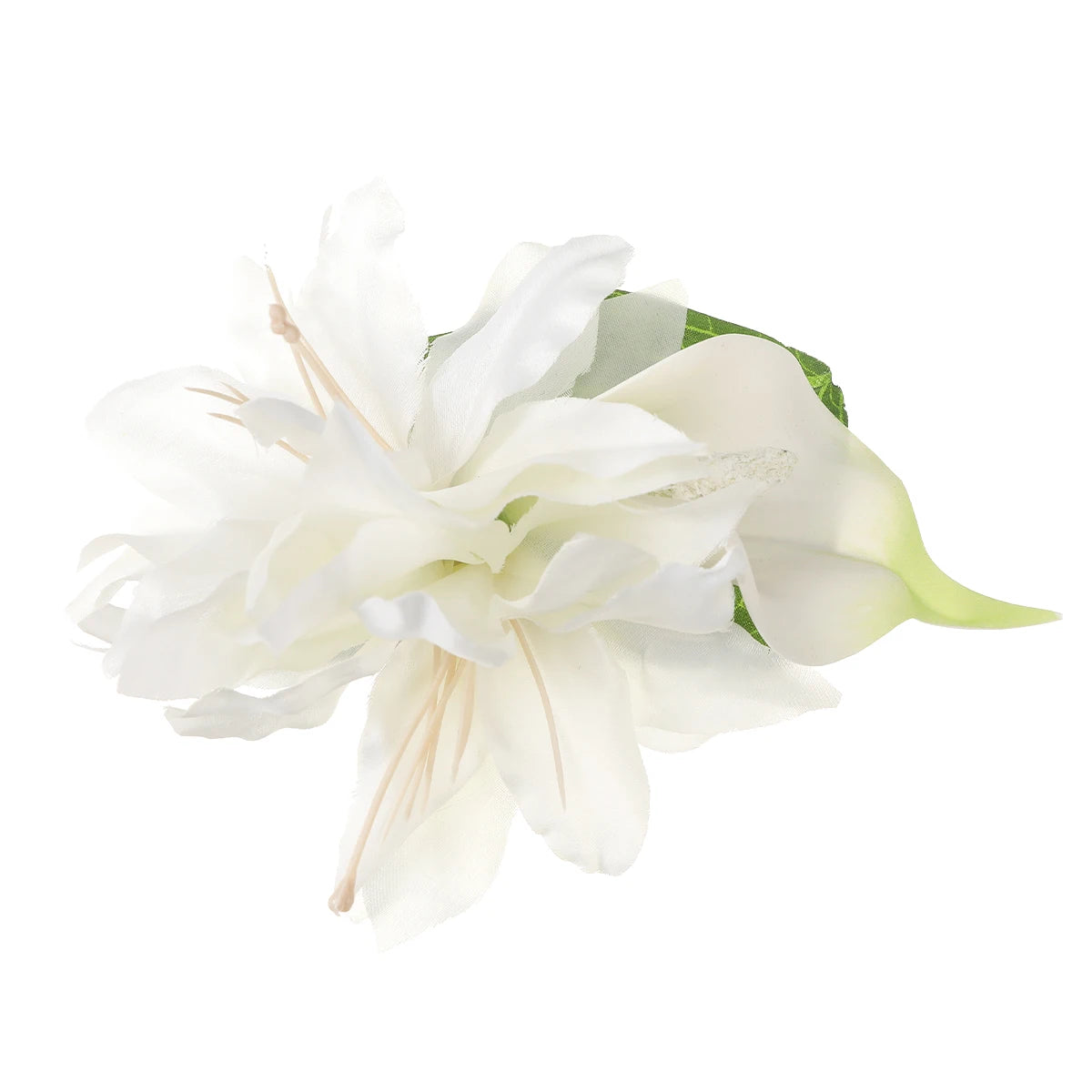 AWAYTR Elegant Bohemian Flower Small Hair Clips Faux Flower Side Pins Hairpin Vacation Beach Hair Accessories for Women