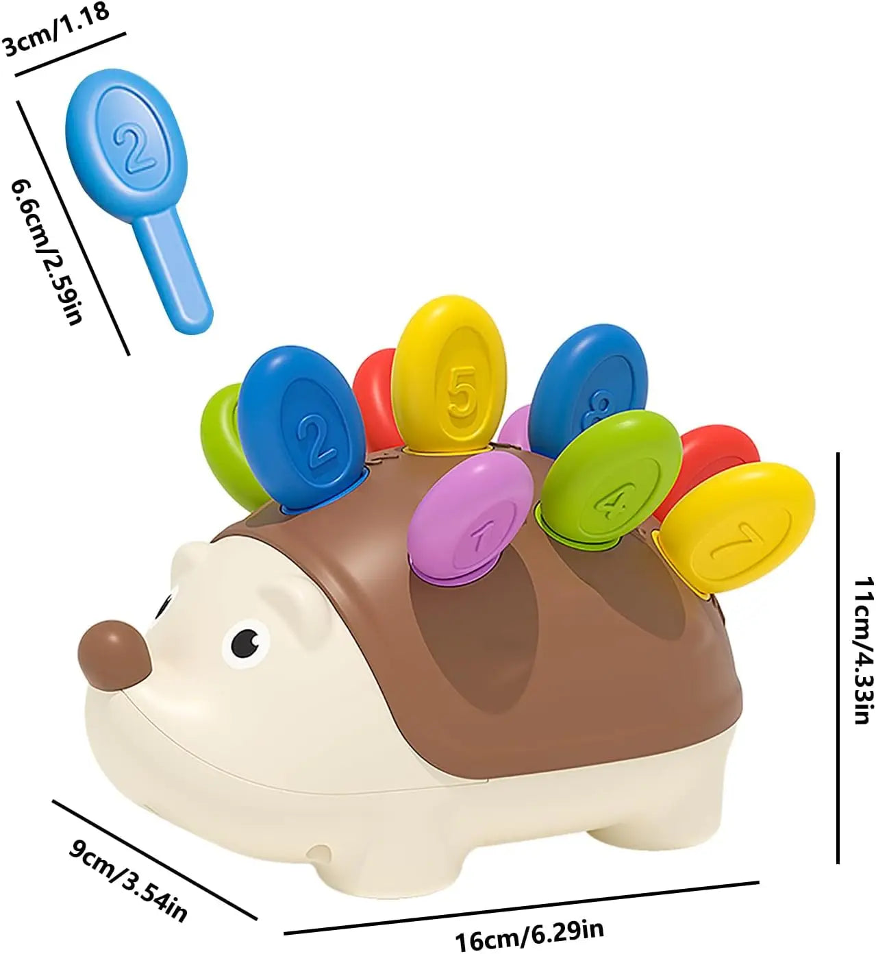 Hedgehog Montessori Baby Toys Hand-eye Coordination Fine Motor Training Develop Concentration Children Sensory Educational Toy