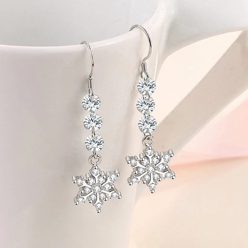 New 925 Sterling Silver Heart Hoop Earrings Stud Earrings Silver Women Star Butterfly Earrings for Women Jewelry Gift E523