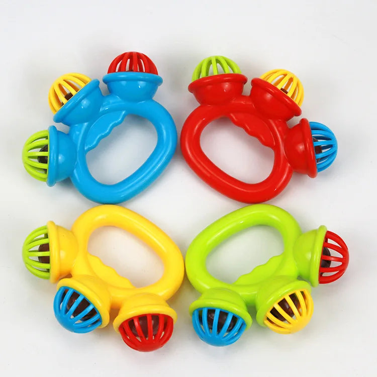 1-4PCS Baby Hand Rattle Ball Toy Newborn Grasping Hand Bell Sensory Toy Kids Safety Materials Toys for 0-24 Months Baby Children